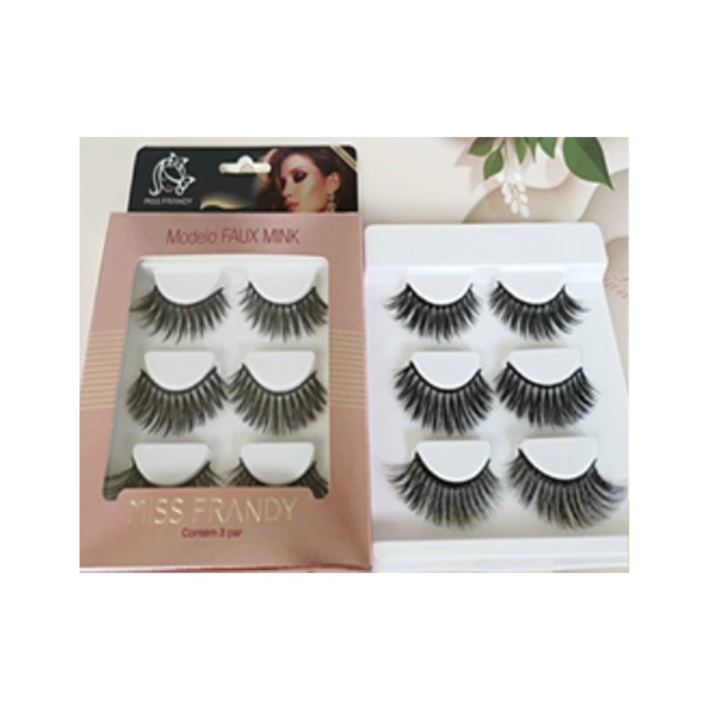 Kit Com 3 Pares De Cílios Postiço