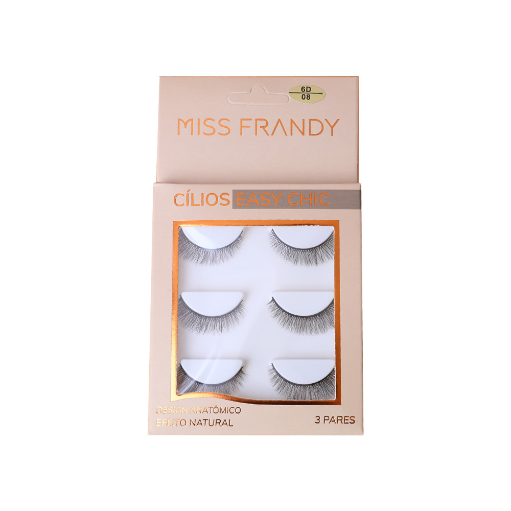 Kit Com 3 Pares De Cílios Postiço 3D