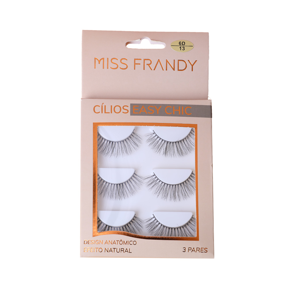 Kit Com 3 Pares De Cílios Postiço 3D (13#) Easy Chic