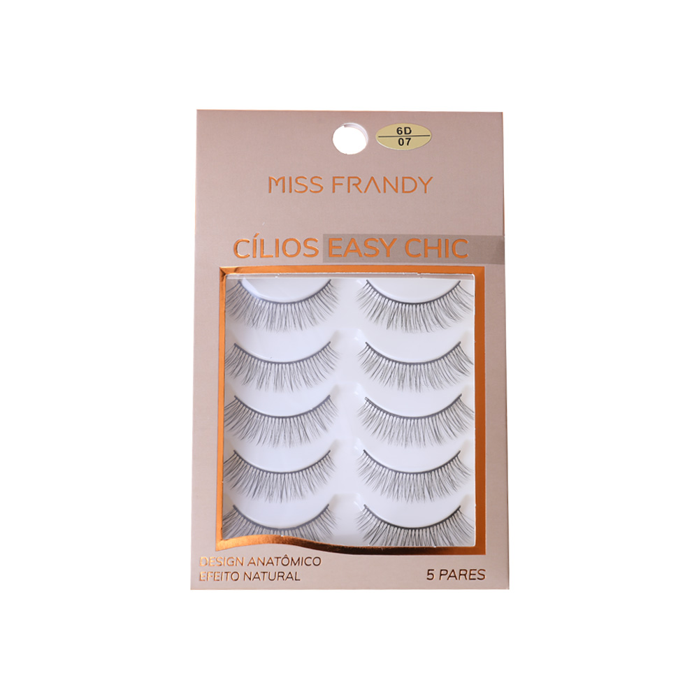 Kit De Cílios Postiços Com 5 Pares Easy Chic