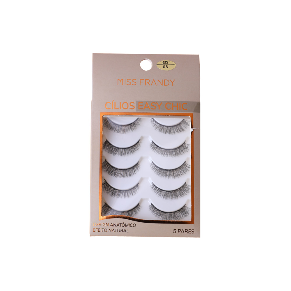 Kit Com 5 Pares De Cílios Postiço 3D