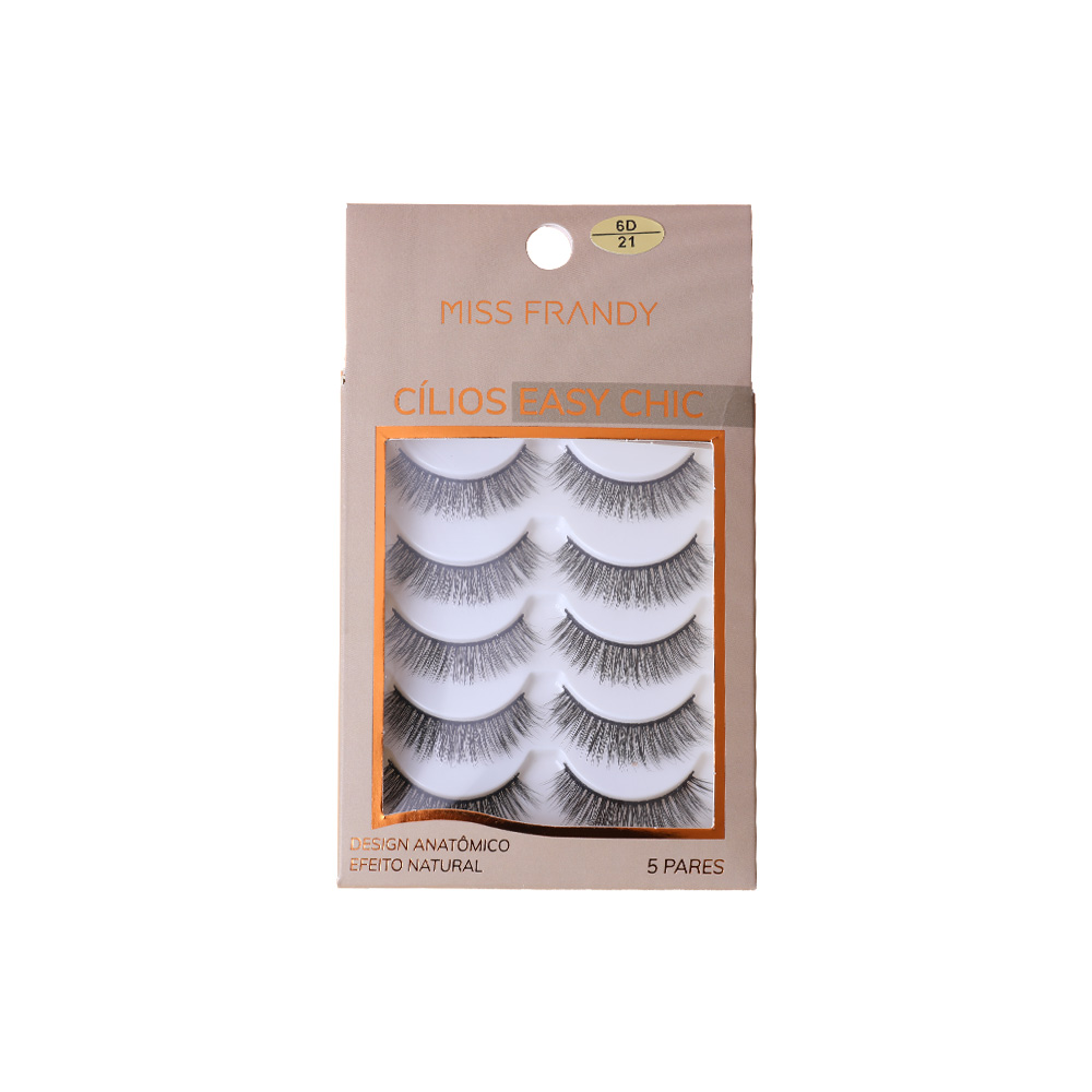 Kit Com 5 Pares De Cílios Postiço 3D