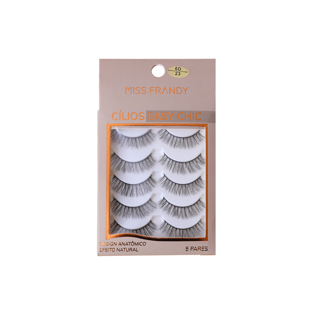 Kit Com 5 Pares De Cílios Postiço 3D