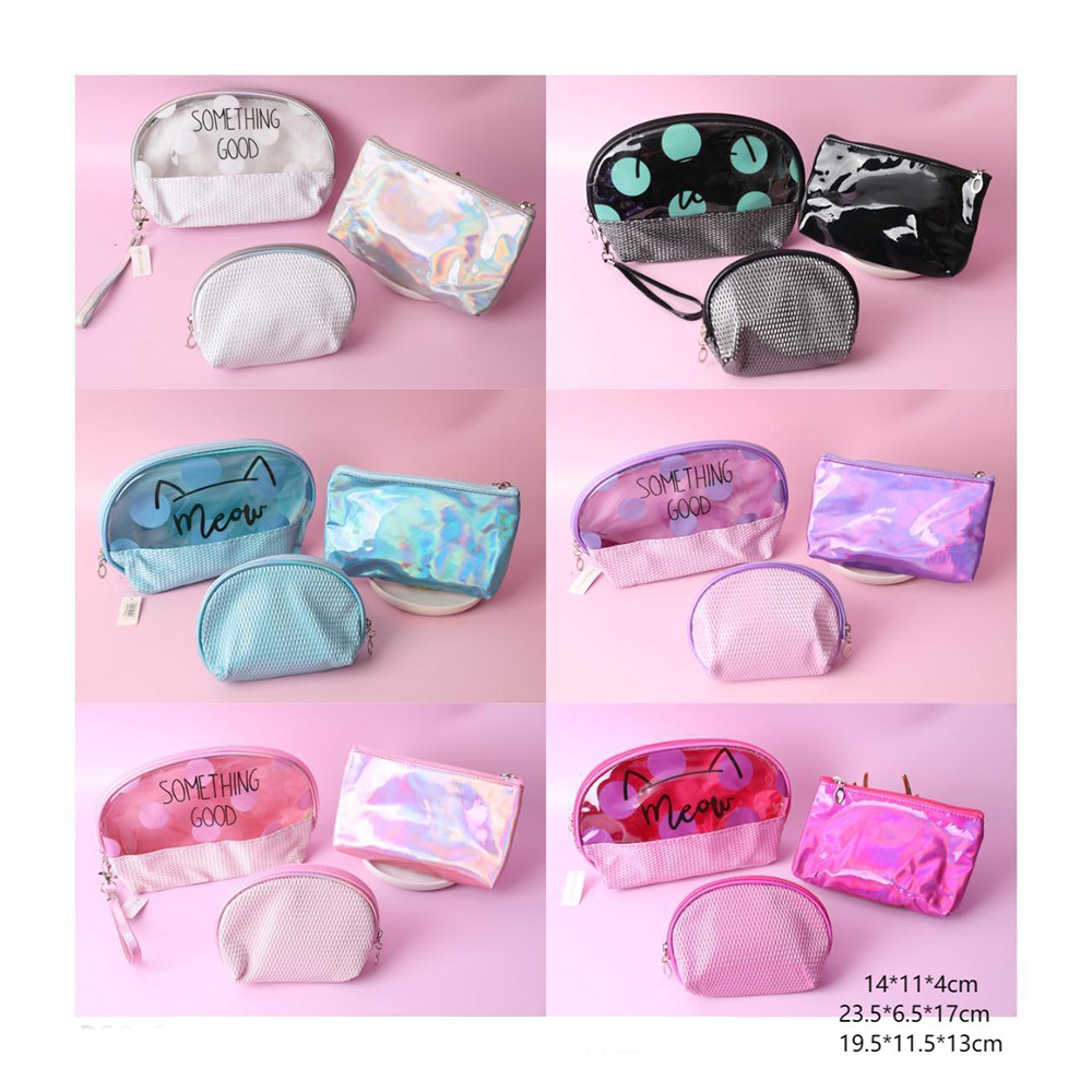 Kit Com 3 Necessaires Para Maquiagem Linha Fun