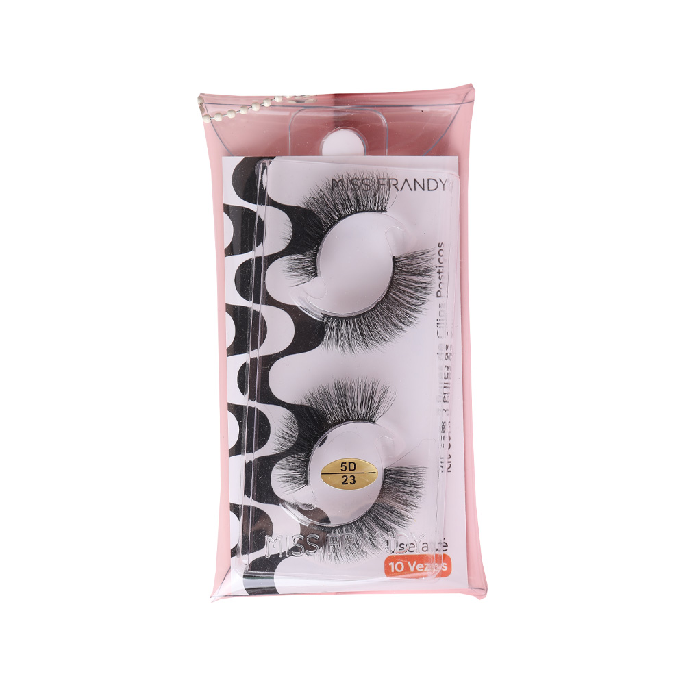 Kit Com 2 Cílios Postiços 5D (#23) Linha Copacabana