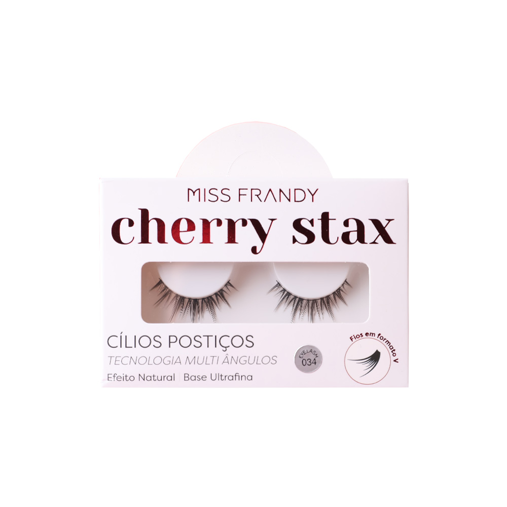 Cílios Postiços 5D (#34) Linha Cherry Stax