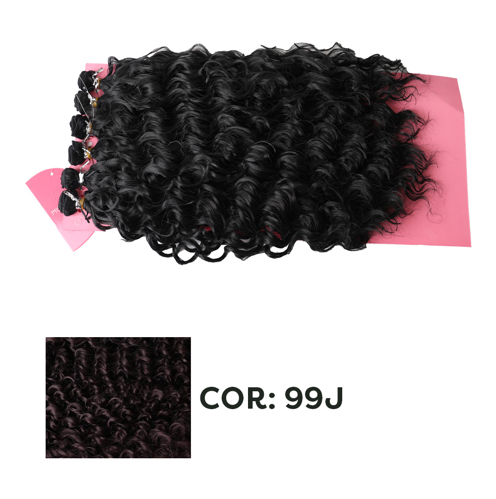 Kit Com 6 Fitas De Aplique De Cabelo Cor 99J
