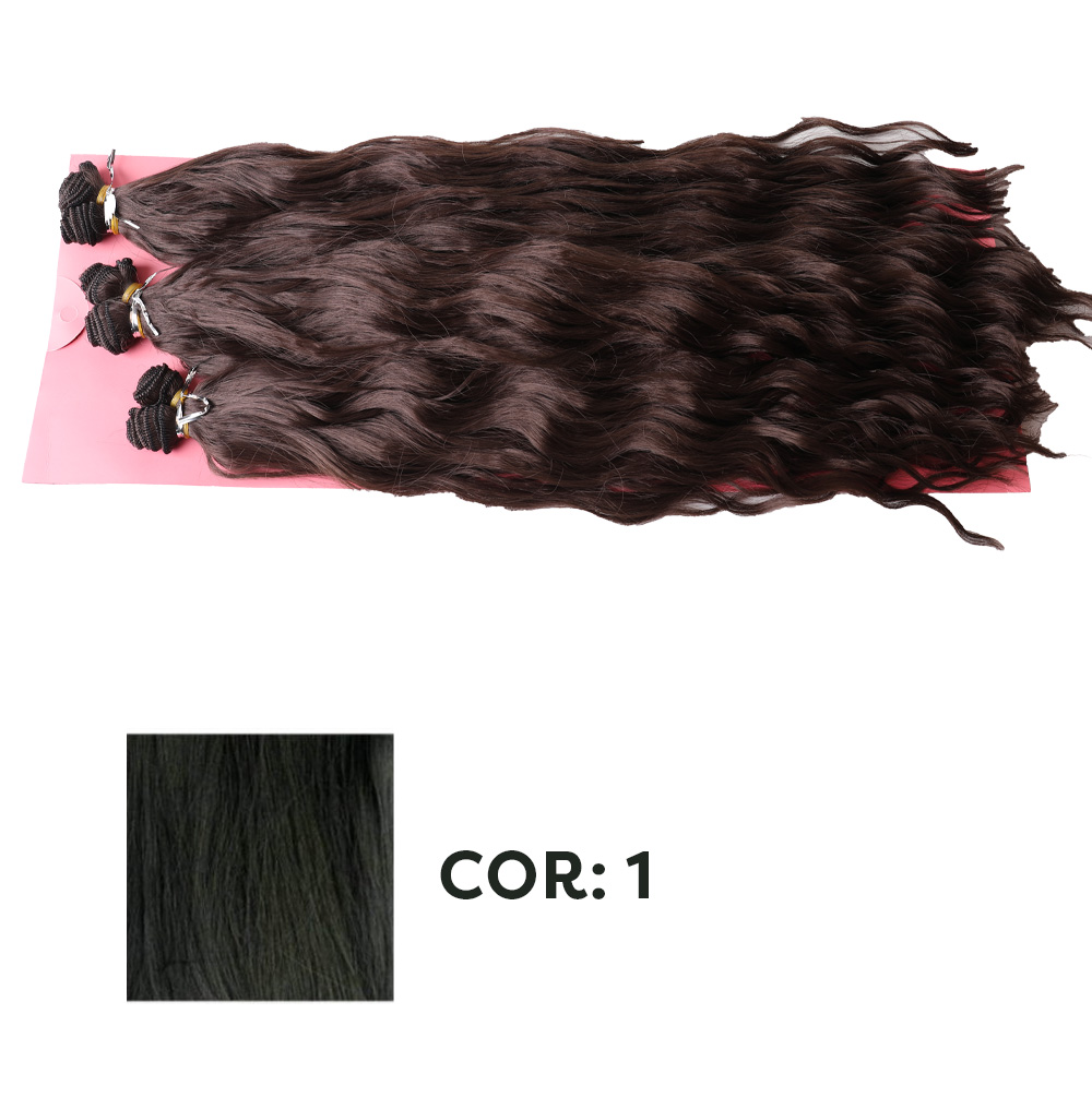 Kit Com 6 Fitas De Aplique De Cabelo Cor 1