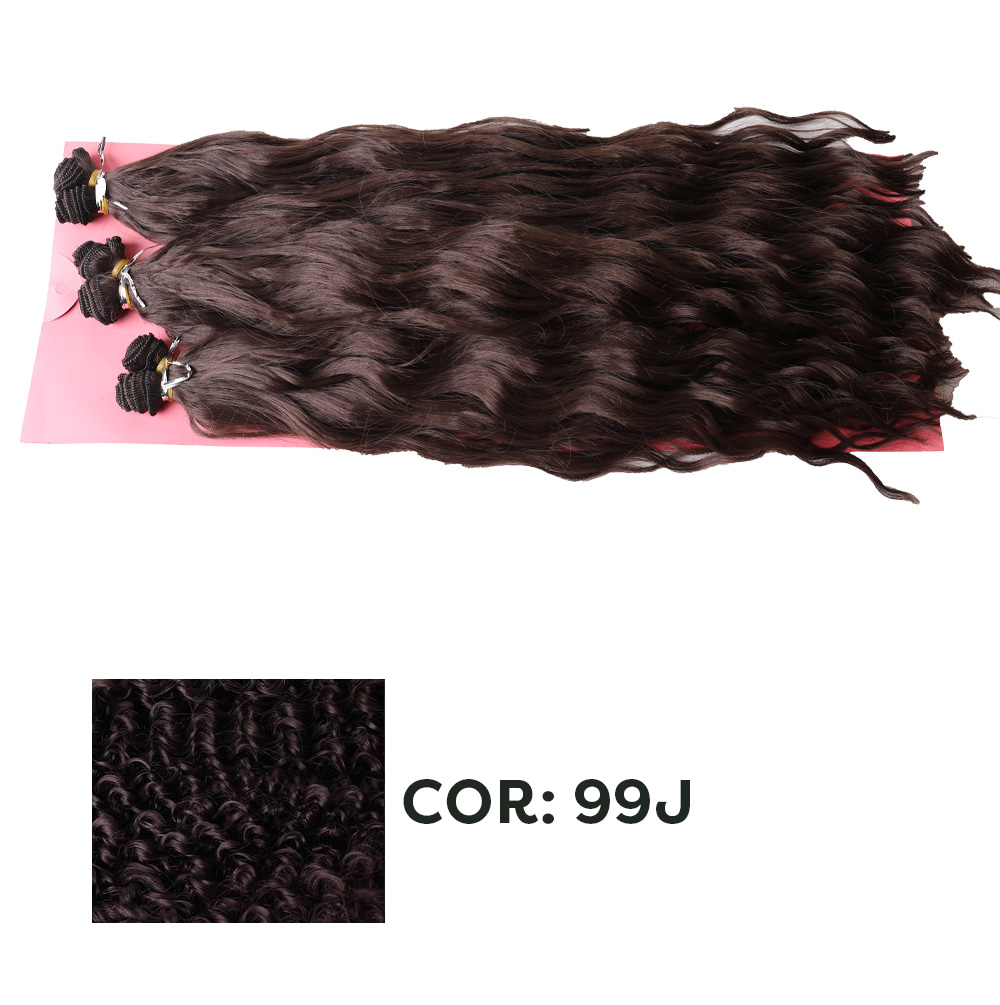 Kit Com 6 Fitas De Aplique De Cabelo Cor 99J