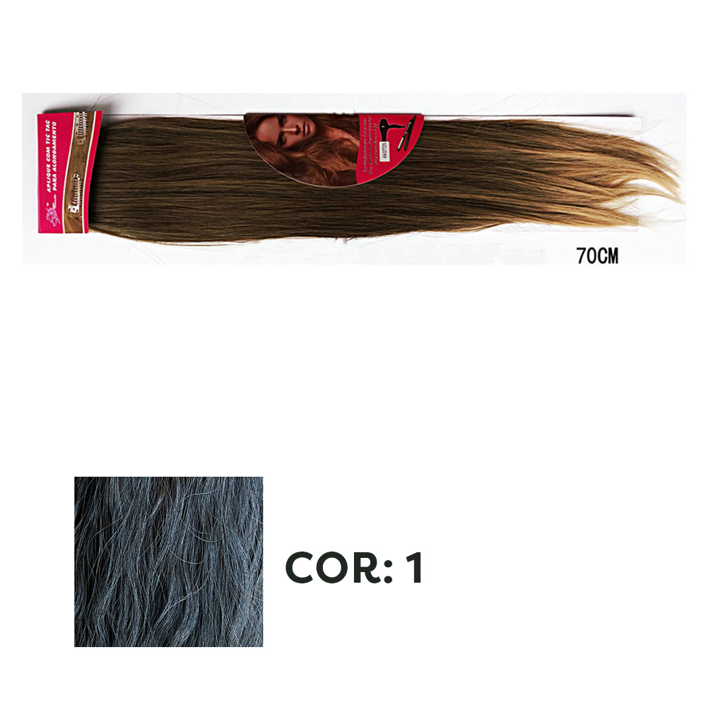 Cor 1# Aplique De Cabelo